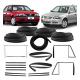 Kit Borrachas 4 Portas Parabrisa Canaleta E Mala Gol G3 G4
