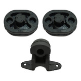 Kit Borrachas Coxim Escapamento Traseiro Peugeot 307 308