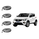 Kit Borrachas De Vedação 4 Portas Fiat Mobi Todos