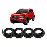 Kit Borrachas De Vedação 4 Portas Fiat Mobi Todos
