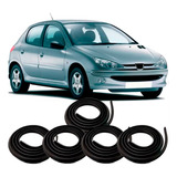 Kit Borrachas Vedação 4 Porta E Mala Peugeot 206 207 307 
