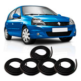 Kit Borrachas Vedação 4 Portas E Mala Clio Hatch E Sedan 