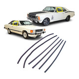Kit Borrachas Vidros Canaleta Pestanas Opala 2 Portas Até 84
