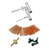 Kit Borracheiro Reparo Concerto Pneus Com 60 Remendndos