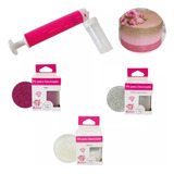 Kit Borrifador E 3 Pós Brilhos P Decoração Confeitaria Mago