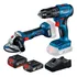 Kit Bosch Furadeira Parafusadeira Gsb 185 li 18v E Esmerilhadeira Gws 180 li 2 Baterias