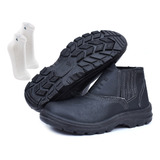 Kit Bota Coturno Vigilante Botina Resistente Par De Meia