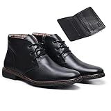 Kit Bota Social Masculina De Couro Preto Estilo Casual E Carteira Porta Cartão CM Shoes 45 