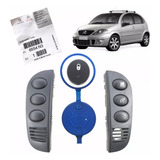 Kit Botão Trava Portas Vidros Citröen C3 2003 2012 Original