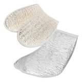 Kit Botas   Luvas Metalizadas Com Isolmanta Prata Manicure