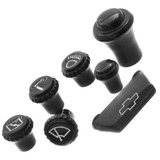 Kit Botões Manopla Seta Cinzeiro Painel Preta Gm C14 A10