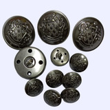 Kit Botoes Metal Luxo