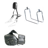 Kit Boulevard M800 Sissy Bar Suporte De Alforg Alforge Lateral 54 L