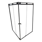 Kit Box Banheiro Preto Canto 1 50x1 50 Frete Grátis