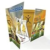 KIT Box Com 1 Álbum Capa Dura Metalizado 30 Envelopes De Figurinhas Brasileirão 2024