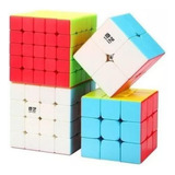 Kit Box Cubo Mágico Profissional 2x2 3x3 4x4 5x5 Raro