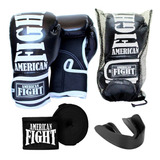 Kit Boxe Muay Thai Kickboxe Mma Luta Luva Bandagem Bucal