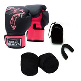 Kit Boxe Muay Thai Luva Bandagem