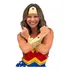 Kit Bracelete Mulher Maravilha Fantasia Heroína Tiara Dourad