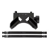 Kit Braço Reto longarinas 38cm Base Reta Slim Preto