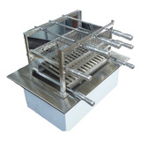 Kit Braseiro De Embutir Em Aço Carbono E Inox Chur Carvão