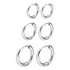 Kit Brinco Argola Masculino Feminino Aço Inox 3 Pares