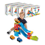 Kit Brinquedo Criança Pista Super Ramp Racer 4 Unidades