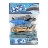 Kit Brinquedo De Borracha Oceano Mar Animal Figura Peixe P99