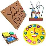 Kit Brinquedo Educativo Pedagógico Em Madeira Escolha O Seu Kit Educativo Kit Linha Vazada T 