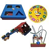 Kit Brinquedo Educativo Pedagógico Em Madeira Kit Educativo Primeira Infancia Kit Passa Figura 