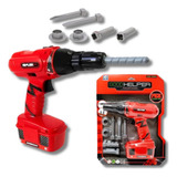 Kit Brinquedo Ferramenta Furadeira Parafusadeira Eacessórios