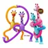 Kit Brinquedo Girafa Telescópico Tubo Ventosa Led Sensorial