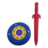 Kit Brinquedo Infantil Escudo E Espada Super Heróis
