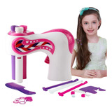 Kit Brinquedo Maquina Automática De Trançar Cabelo Criança