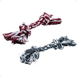 Kit Brinquedo Mordedor Corda Fio Dental Bone Pet Mini 2 Un