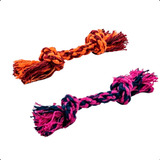 Kit Brinquedo Mordedor Corda Fio Dental Bone Pet Pequeno