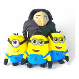 Kit Brinquedo Pelúcia Gru Minions Meu