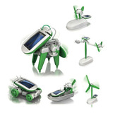 Kit Brinquedo Robô Solar 6 Em 1 Educacional