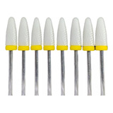 Kit Broca Cerâmica 8 Unidades Pm007 Unha Gel Manicure Lixa