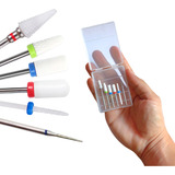 Kit Broca Cerâmica Unha Gel Manicure Profissional Diamantada