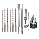 Kit Broca Talhadeira Ponteira Martelete Mandril Sds Plus