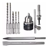 Kit Broca talhadeira Ponteira sds Plus Mandril P Martelete