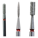 Kit Brocas Diamantadas Manicure Russa Cuticulagem Staleks