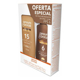 Kit Bronzeador Spray Cenoura bronze Protetor Solar Fps15