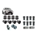 Kit Bucha Bandeja Feixe Mola Jumelo L200 Triton 2007 2015