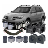 Kit Buchas Suspensão Dianteira Traseira Mitsubishi Airtrek