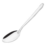 Kit Buffet 100 Colher Chá Basic Aço Inox Ref 4070 Cabo Cinza Inox