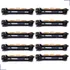 Kit C/ 10 Un Toner Tn1060 Tn-1060 Tn1000 Hl1202 1212 1512 Tinta Preto