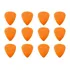 Kit C/ 12 Palheta Laranja Jim Dunlop Nylon Midi 0.67mm + Cor Laranja Tamanho 0.67mm