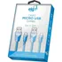 Kit C/ 2 Cabos Sincronia Recarga Micro Usb 1m+2m Blindados! 